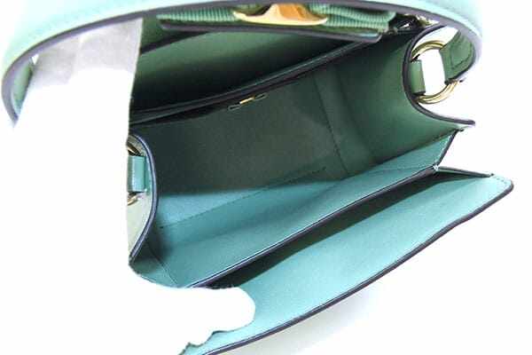 フェラガモ 2WAYハンドバッグ ヴァラ 21 I282 グリーン系 レザー