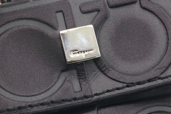 フェラガモ キーリング ガンチーニ 22 1240 ブラック レザー