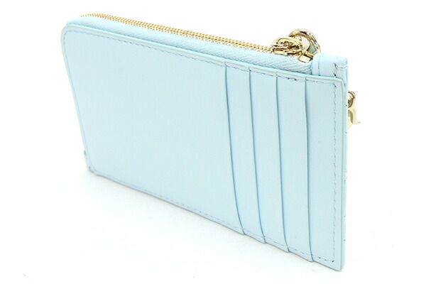 ディオール DIOR コンパクト ジップ カードホルダー コインケース ブルー Lady Dior DIOR ディオール レディディオール ジップカード