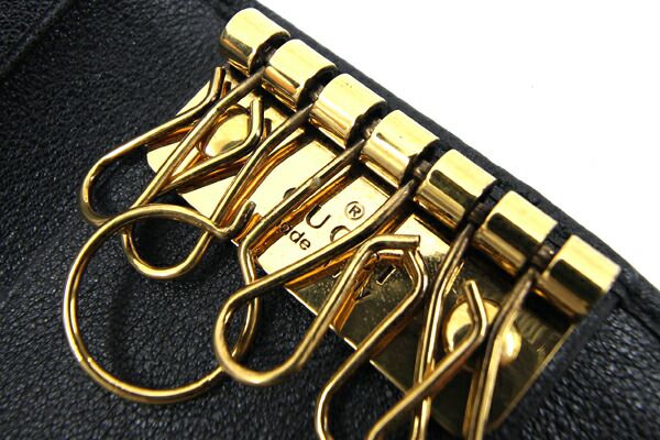 本物証明　GUCCI キーホルダー　バンブーコレクション　箱付き　ブランド品 楽天市場】GUCCI グッチ バンブークロージャー レザー6連キー