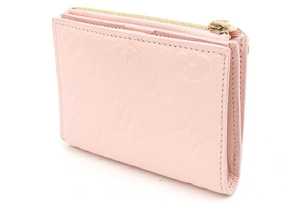 Louis Vuitton ピンク コンパクト財布 ルイヴィトン 二つ折り財布 モノグラム アンプラント