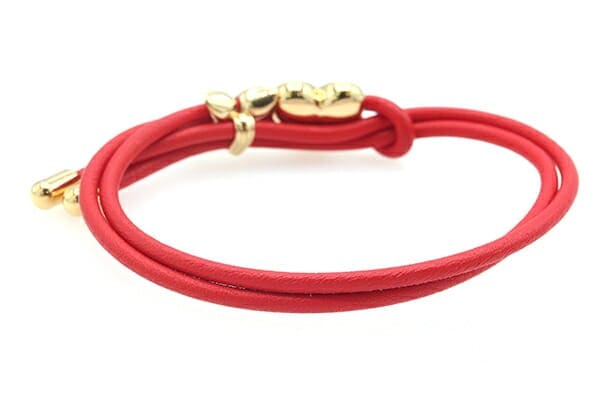 LOUIS VUITTON ハート ブレスレット レッド ルイヴィトン ブレスレット LV ブルーム ハート ブレスレット M8949Z