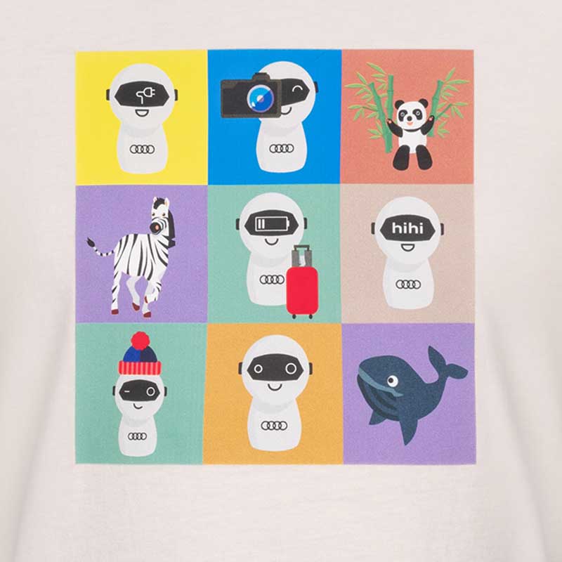 Audi ADUIキッズTシャツ（オフホワイト）