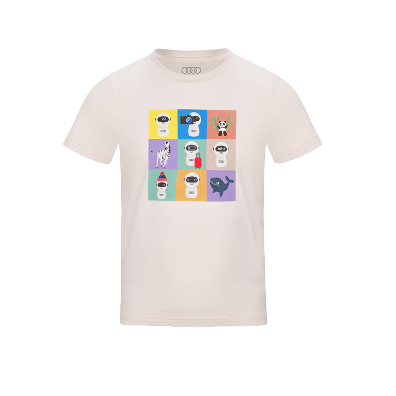 Audi ADUIキッズTシャツ（オフホワイト）
