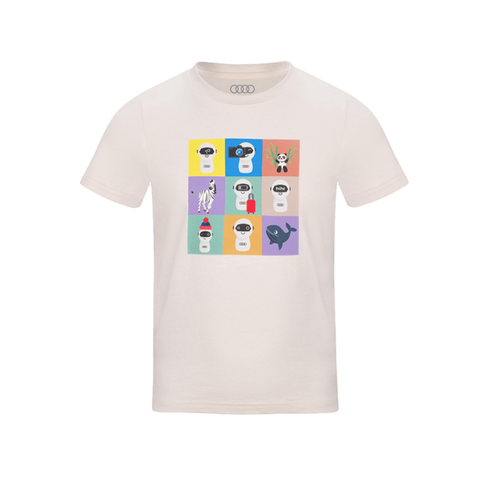 Audi ADUIキッズTシャツ（オフホワイト）
