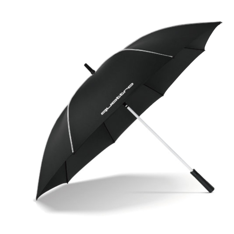 Audi quattro アンブレラ（ブラック/ホワイト）