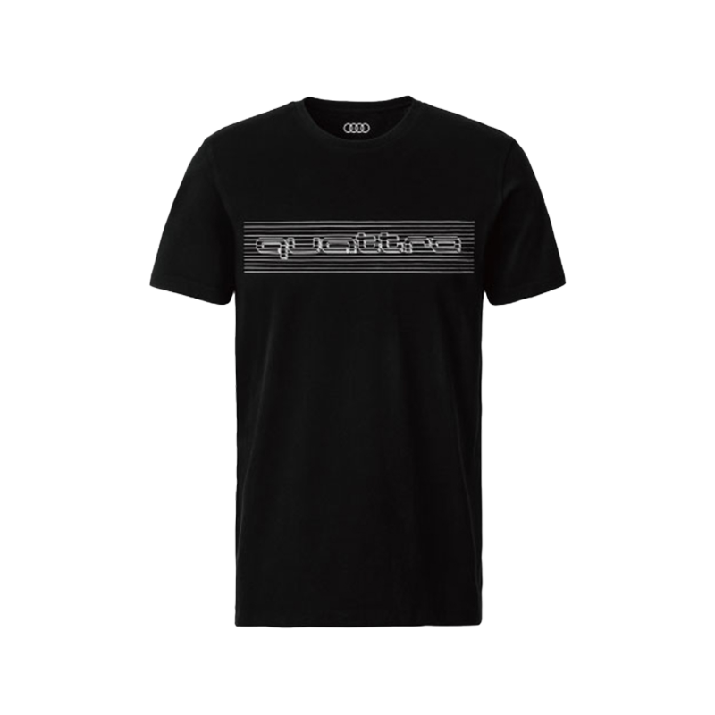 quattro メンズTシャツ（ブラック）