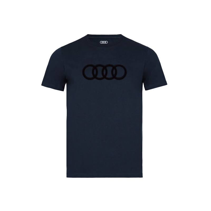 Audi Rings メンズ Tシャツ（ダークブルー）S