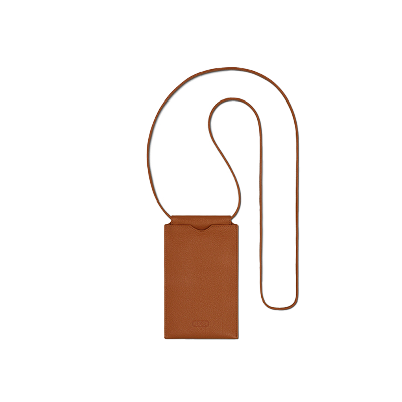 Audi レザースマートフォンポーチ brown