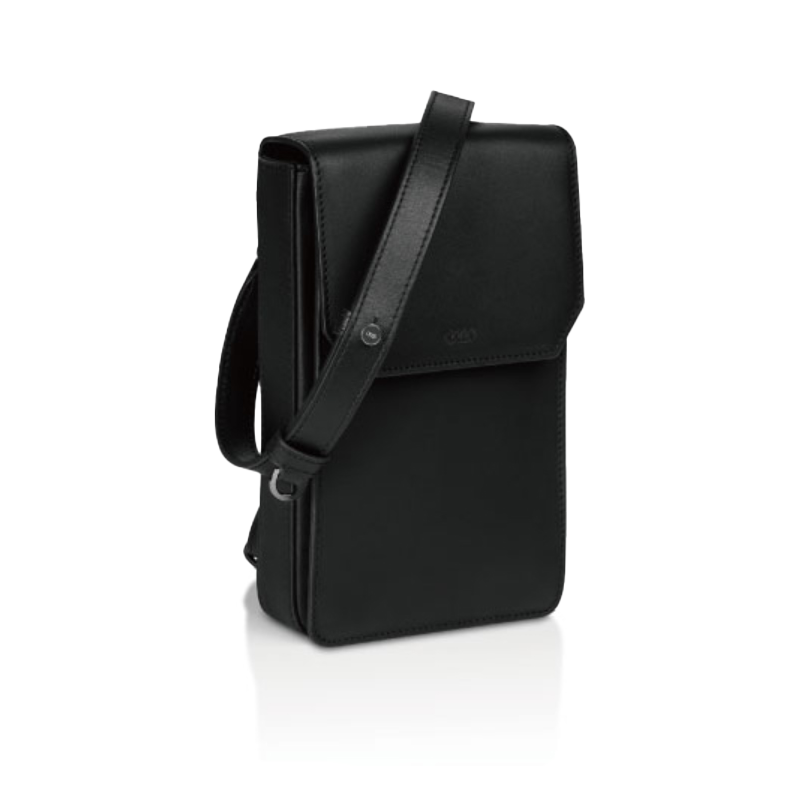 Audi レザーショルダーバッグ（ブラック）