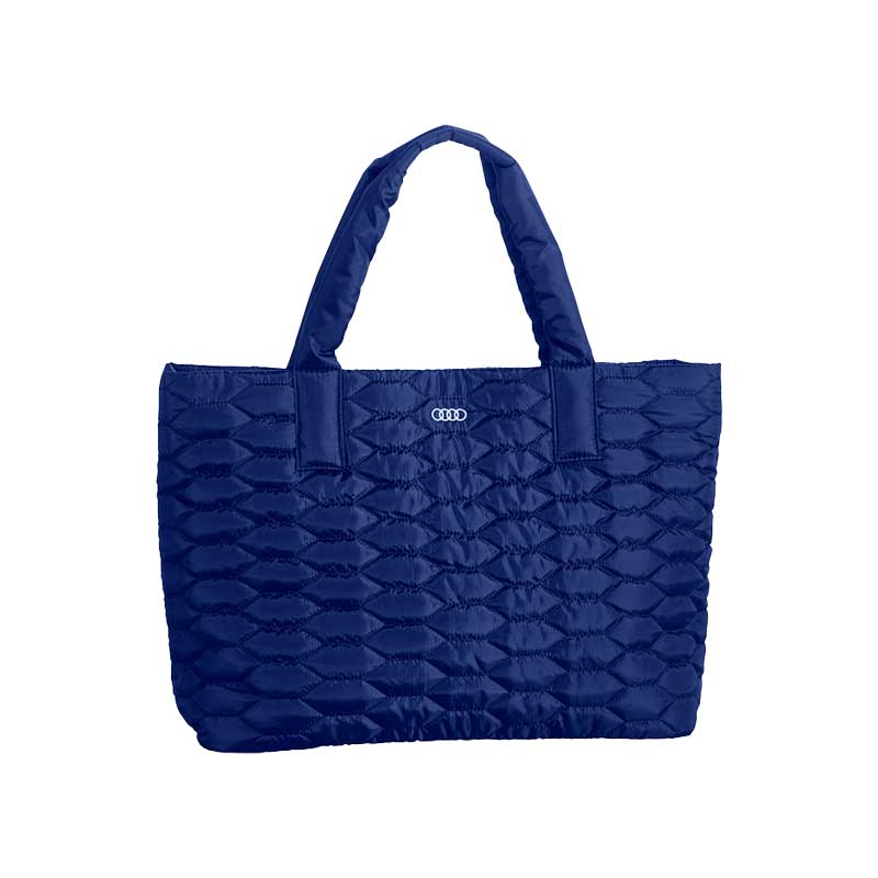 Audi キルティングトート L（ネイビー）