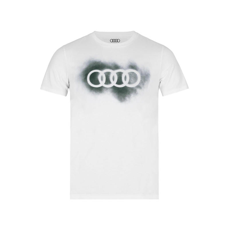 Audi Rings メンズＴシャツ（ホワイト）