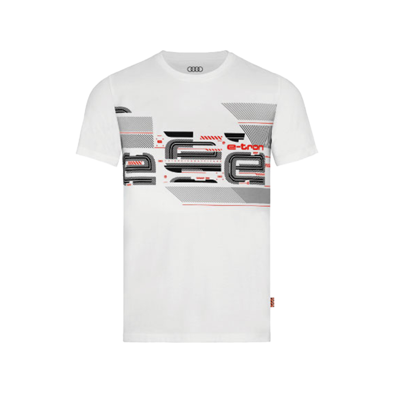 Audi e-tron メンズＴシャツ（ホワイト）