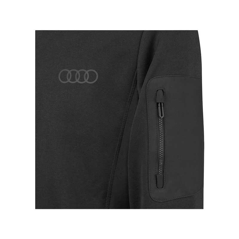 Audi メンズ フリースジャケット（ブラック）