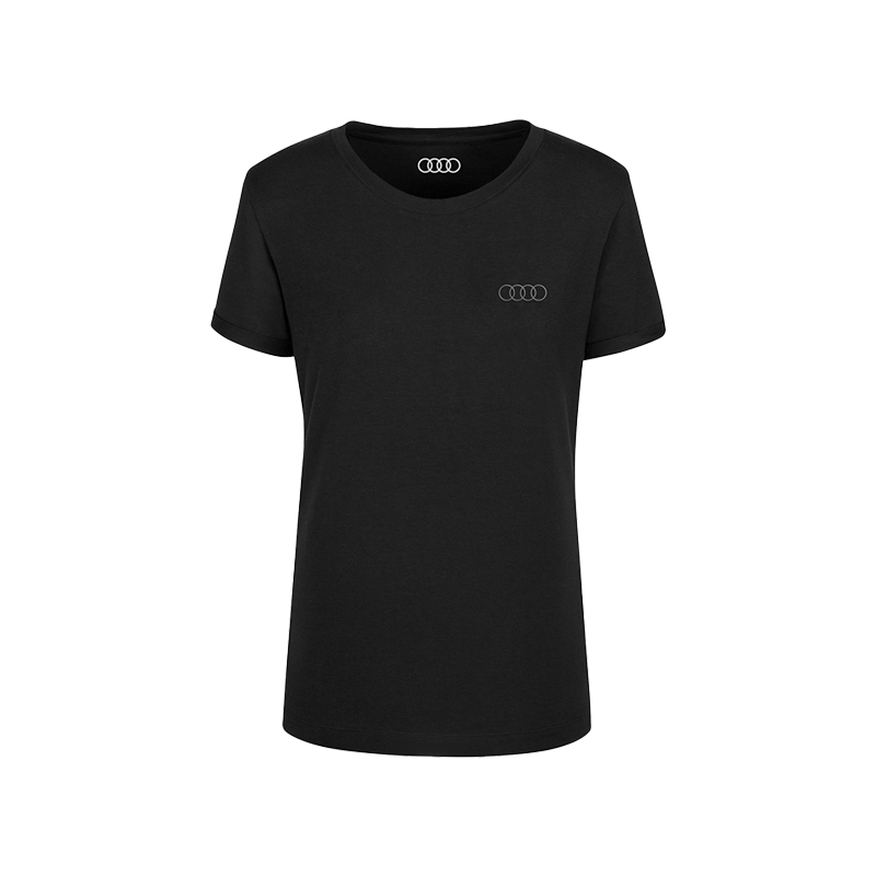 Audi Rings レディース Tシャツ（ブラック）