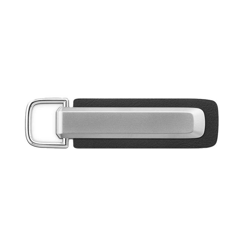 【Audi】正規品 ★ キーリング Audi イントレチャートレザーキーリング（ブラック） | キーホルダー