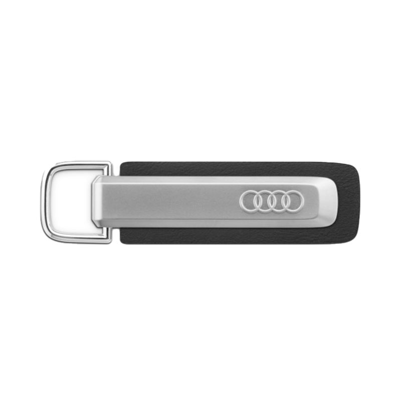 Audi レザーキーリング (シルバー/ブラック)