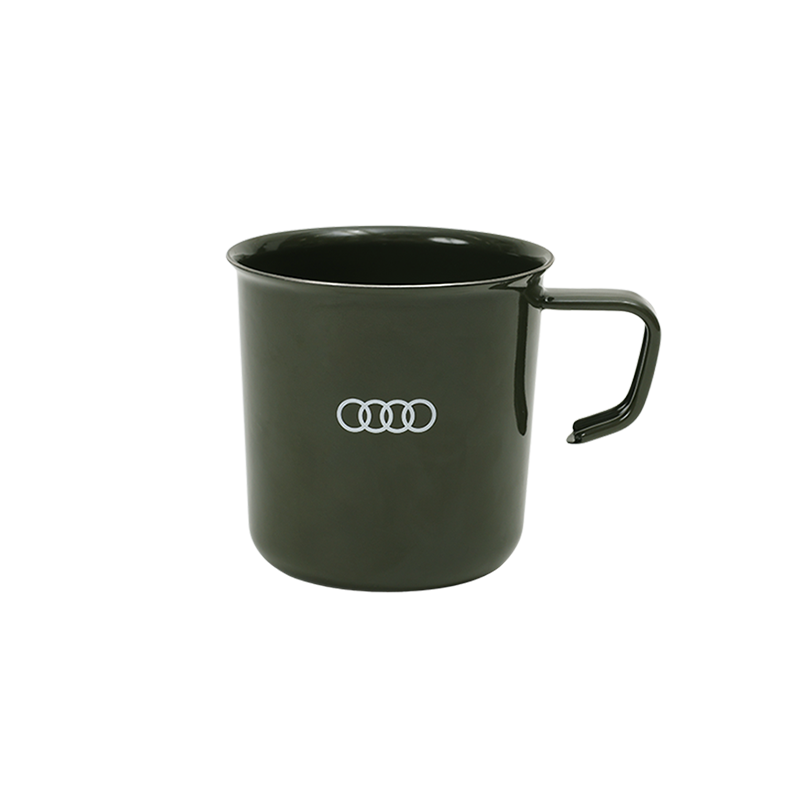 Audi ホーローマグカップ（アッシュグリーン）