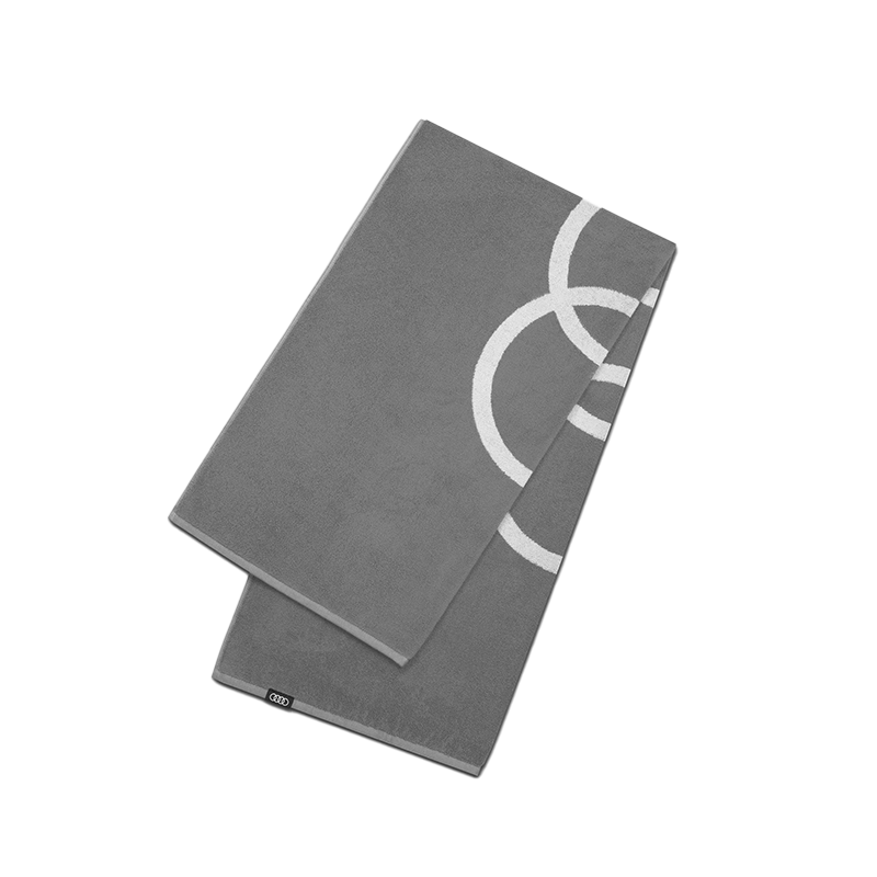 Audi タオル（ライトグレー）　50×100cm