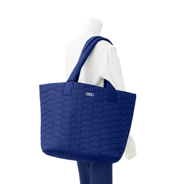 Audi キルティングトート LL（ネイビー）
