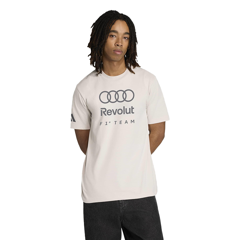 Audi Formula 1 メンズファングラフィックTシャツ（チョークパール）