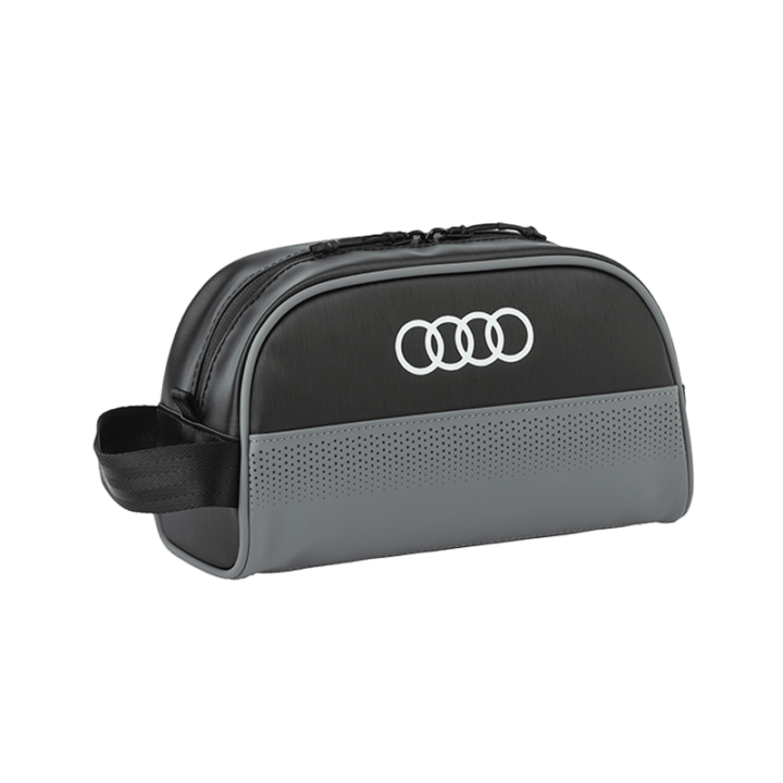 Audi×テーラーメイド ポーチ（ブラック/グレー）