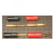 �����䥱���֥��QED AIRLOC���ͤǲù�����ץ饰+���¤ξ��ʤǤ���4�ս���QED��AIRLOC ABS 4mm BANANA PLUG��4��
