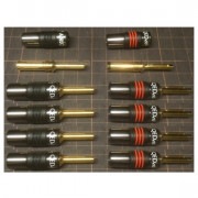 �����䥱���֥��QED AIRLOC���ͤǲù�����ץ饰+���¤ξ��ʤǤ���10�ս���QED��AIRLOC METAL 4mm BANANA PLUG��10��