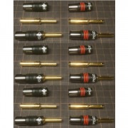 �����䥱���֥��QED AIRLOC���ͤǲù�����ץ饰+���¤ξ��ʤǤ���12�ս���QED��AIRLOC METAL 4mm BANANA PLUG��12��