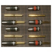 �����䥱���֥��QED AIRLOC���ͤǲù�����ץ饰+���¤ξ��ʤǤ���8�ս���QED��AIRLOC METAL 4mm BANANA PLUG��8��