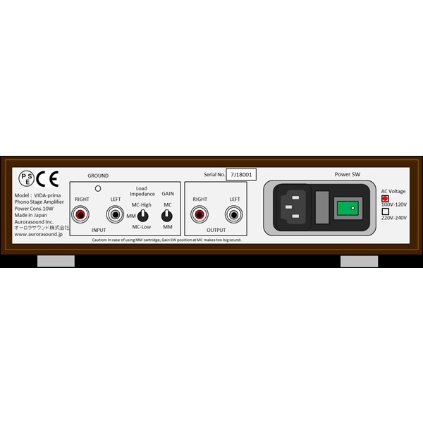 aurorasound VIDA prima フォノイコライザーアンプ オーロラ