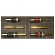 �����䥱���֥��QED AIRLOC���ͤǲù�����ץ饰+���¤ξ��ʤǤ���4�ս���QED��AIRLOC METAL 4mm BANANA PLUG��4��