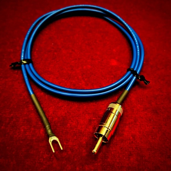 �Ǥ�Ʋ���ꥸ�ʥ롡DSQ-BGW/4.0m/RCA��Y�饰���4mm����¦RCA���͡ˡ�����������Blue Ground Wire��DSQBGW