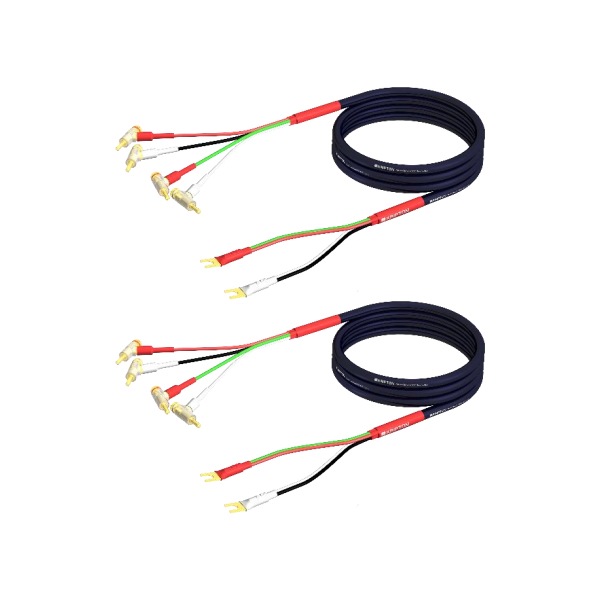 KRIPTON クリプトン SC-HR2020/2M Y-B バイワイヤリング・スピーカーケーブル（Yラグ端子→バナナプラグ/2m/ペア）［メーカー正規品］ KRIPTON SC-HR2020 スピーカーケーブル KRIPTON SC-HR2020 (L⁄Rペア