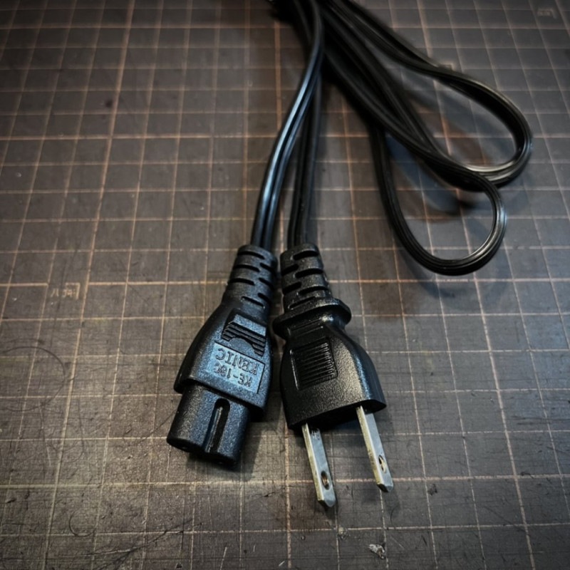 ノンパッケージ品】メガネ電源ケーブル/1.8mx1本 【湘南店