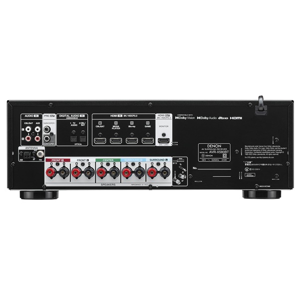 ��¨Ǽ����DENON��AVR-X580BT-K�ʥ֥�å��ˡ�5.2ch AV���饦��ɥ쥷���С�����ס��ǥΥ�AVRX580BT