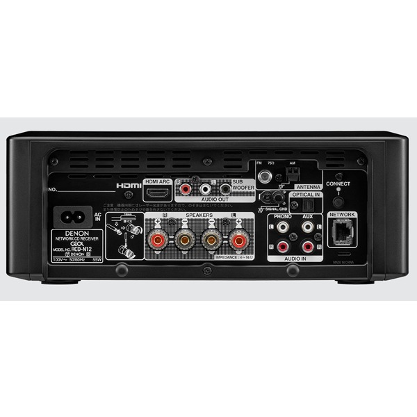 ��¨Ǽ����DENON��RCD-N12-K�ʥ֥�å��ˡ�HDMI ARC�б��ͥåȥ��CD�쥷���С����ǥΥ�RCDN12