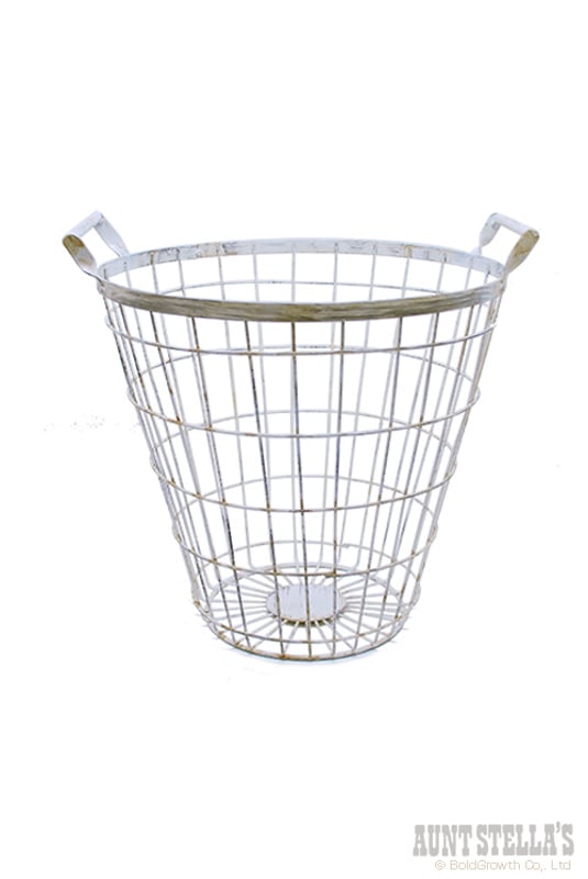 アンティークメタルワイヤーバスケット（L） | ランドリー | アント