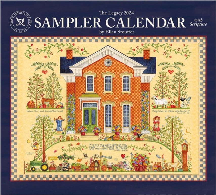 2024 SAMPLER CALENDAR ウォールカレンダー ★2024年版アメリカンウォールカレンダー アントステラ インテリア