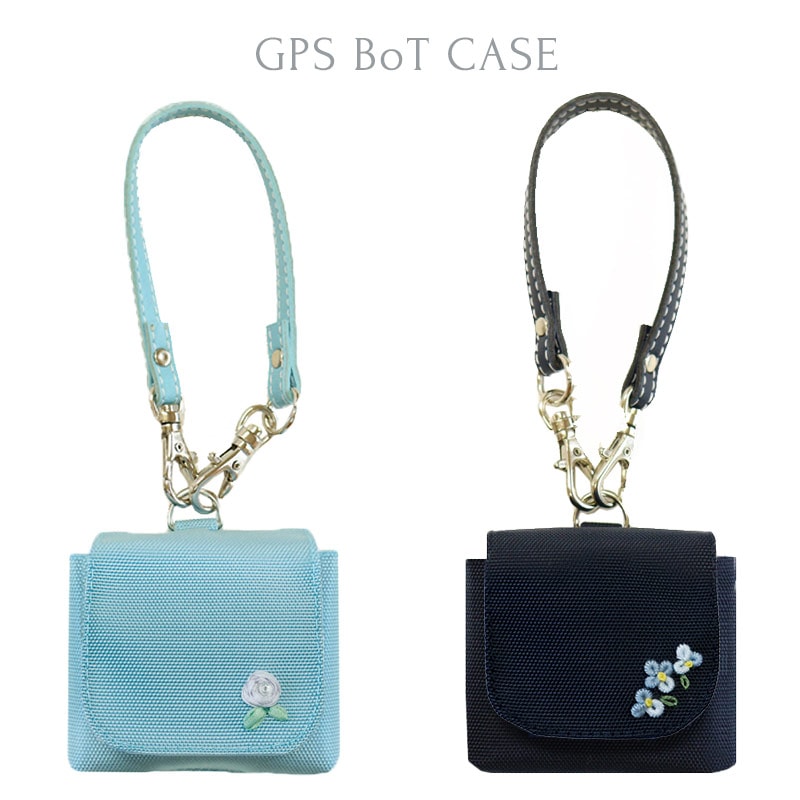 GPS BoTケース【手刺繍ワンポイント】スカイブルー/ネイビー JH