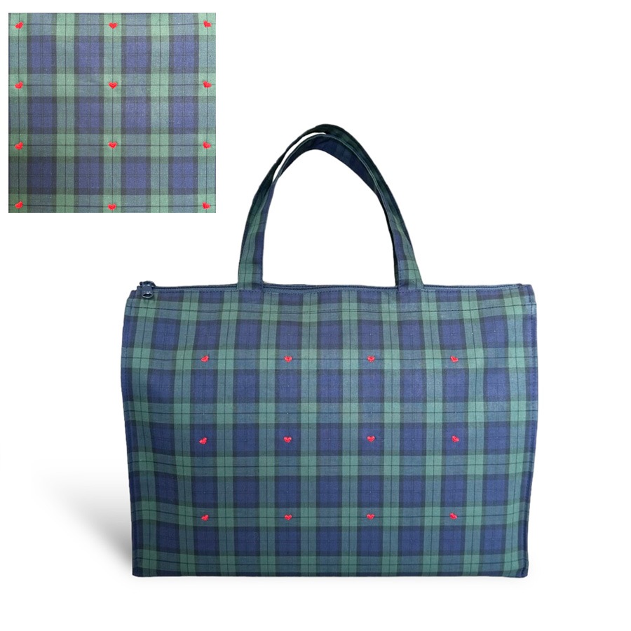 ハート刺繍入り ショルダー自立トートをお探しならお受験専門店