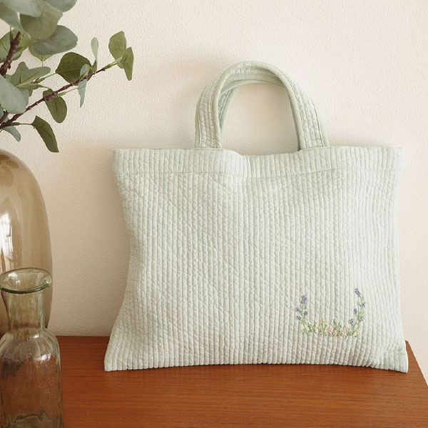 ヌビバッグ レッスンバッグ【Lilac/ princess刺繍】nubi-LL01