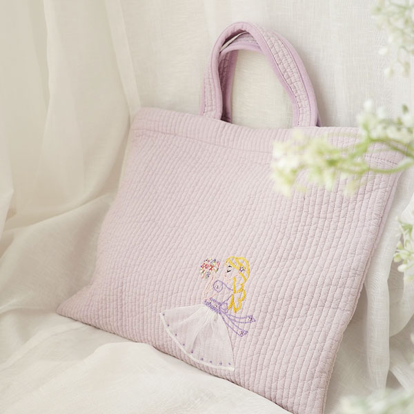 ヌビバッグ レッスンバッグ 【Violet Charcoal/Space刺繍】 nubi