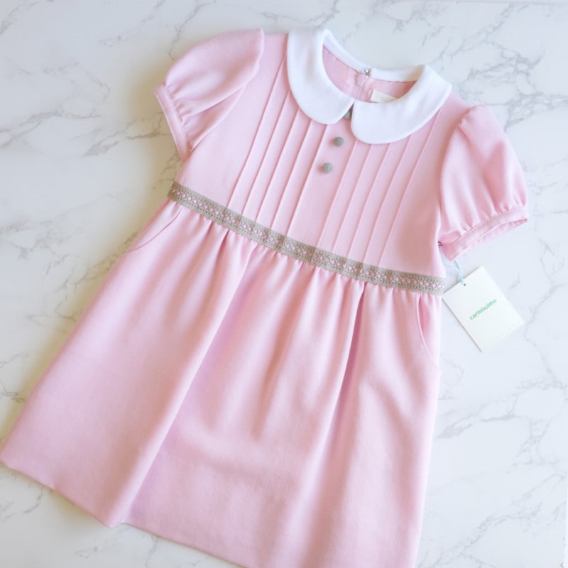 カリニッシモお受験ワンピース95cm carinissimo】 カリニッシモ コットンワンピース ＊ウォッシャブル対応