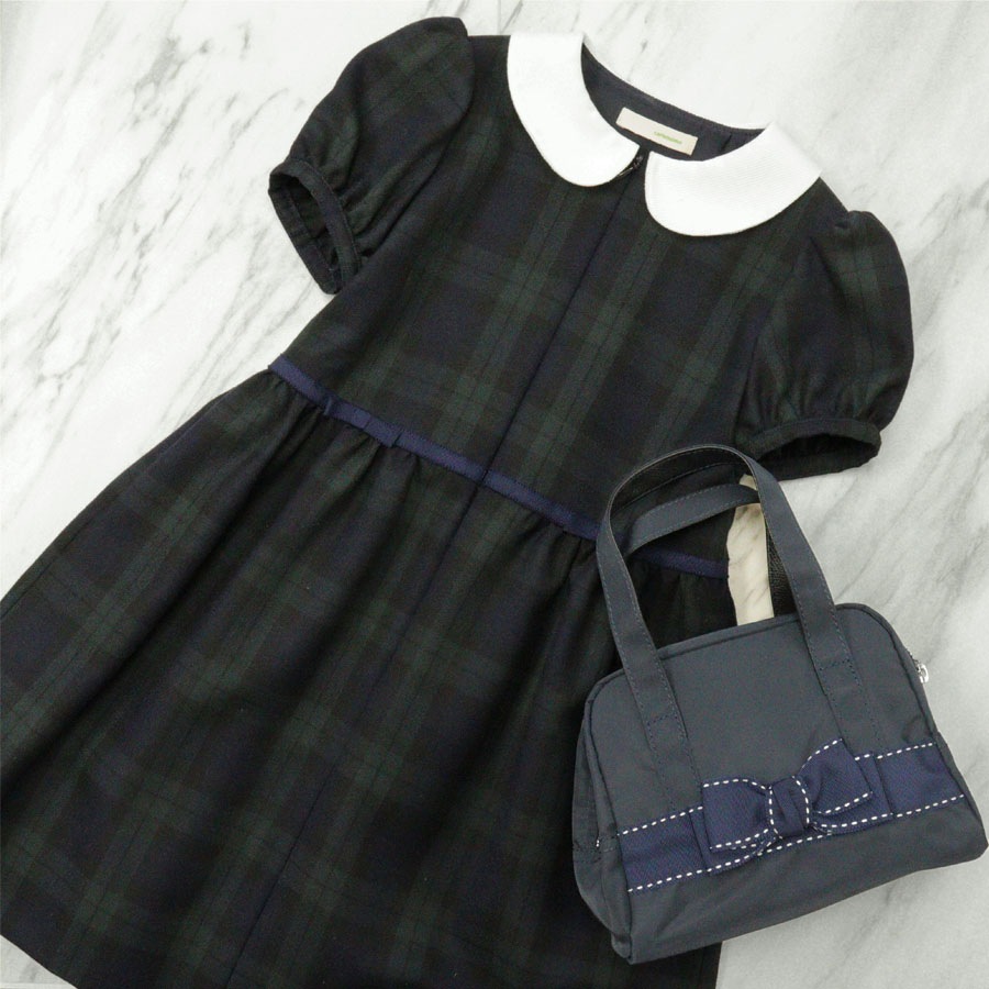 サンプル品 40 Off Carinissimo カリニッシモ ブラックウォッチ前あきワンピース 115ｃｍ Splca03をお探しならお受験専門店 キルシェ ブリューテ