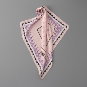 【 ANNA SUI（アナスイ）】コットンシルク柄スカーフ（WASH)
