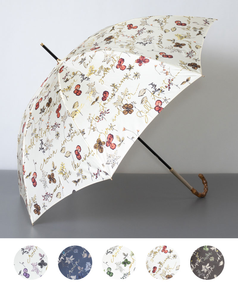 【 JILL STUART（ジル スチュアート）】 ボタニカルプリント雨傘（長傘）