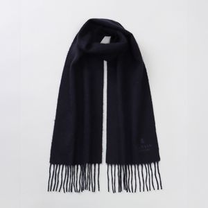 【 LANVIN COLLECTION（ランバン コレクション） 】 カシミヤ 無地プチマフラー（幅20cm)