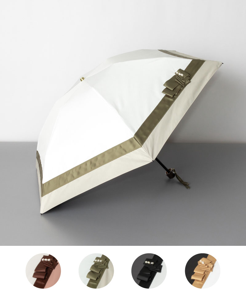 Aquascutum（アクアスキュータム）】ロンドンガールイラスト晴雨兼用傘