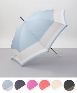 【 JILL STUART（ジル スチュアート）】 バイカラー柄雨傘（長傘・耐風傘）
